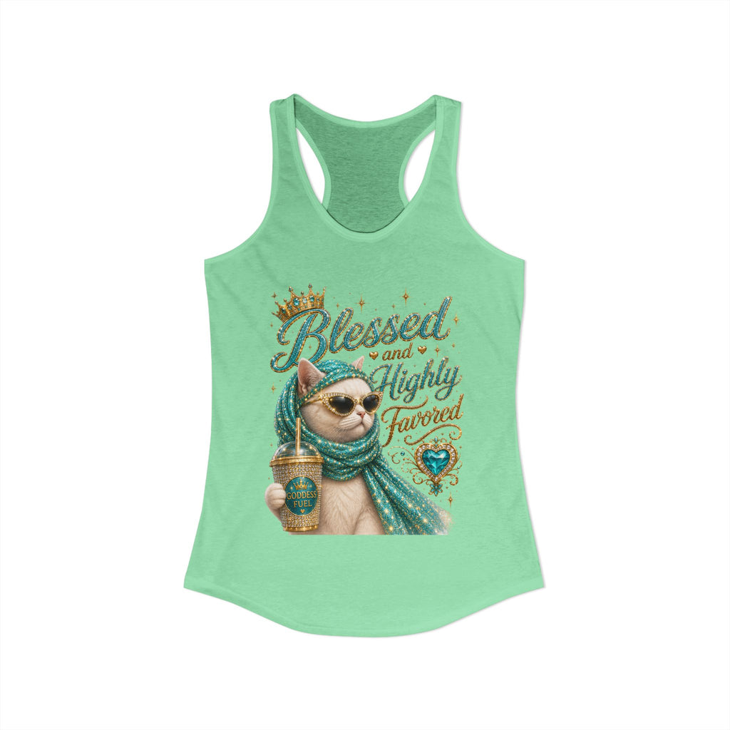 Blessed & Highly Favored Sassy Cat Graphic T