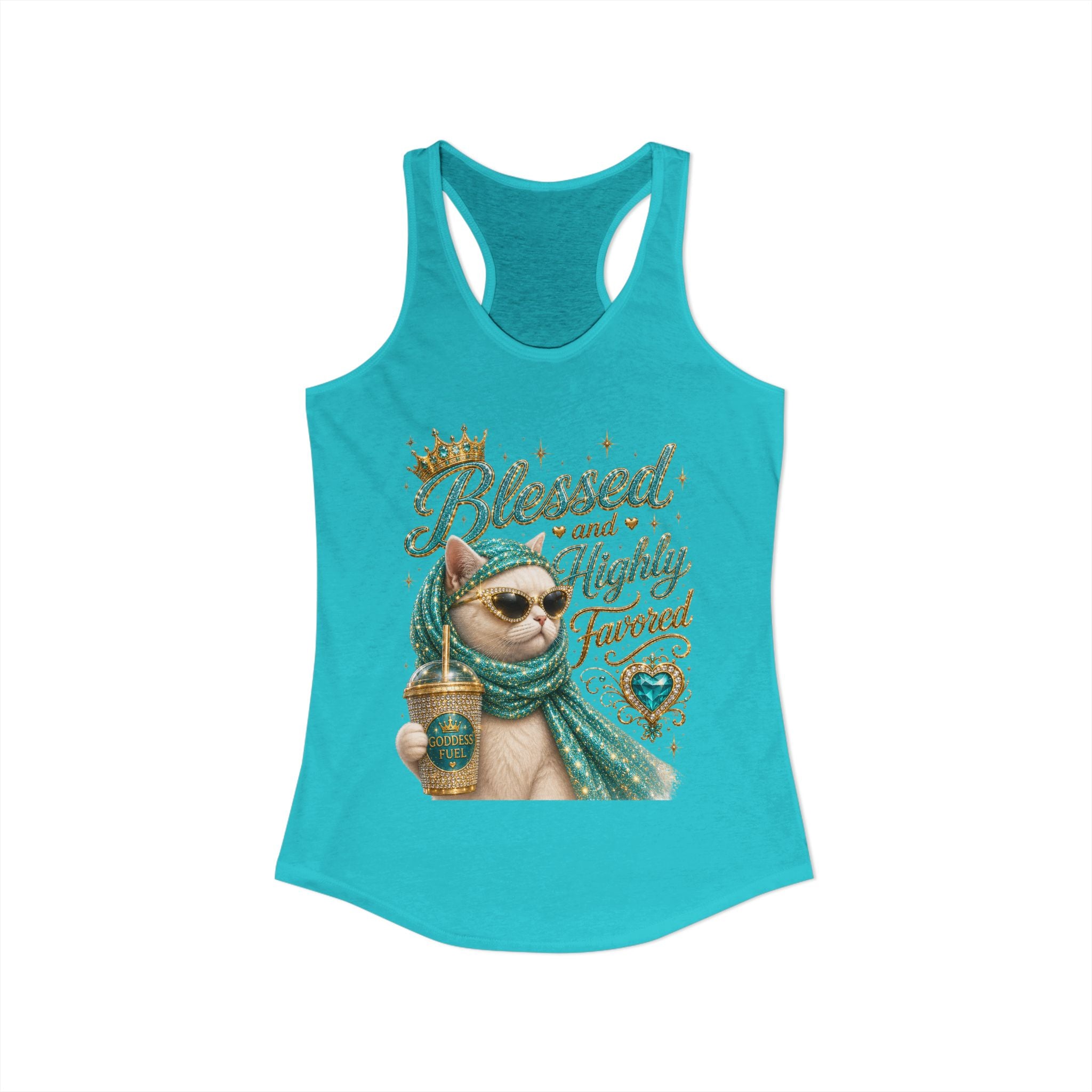 Blessed & Highly Favored Sassy Cat Graphic T