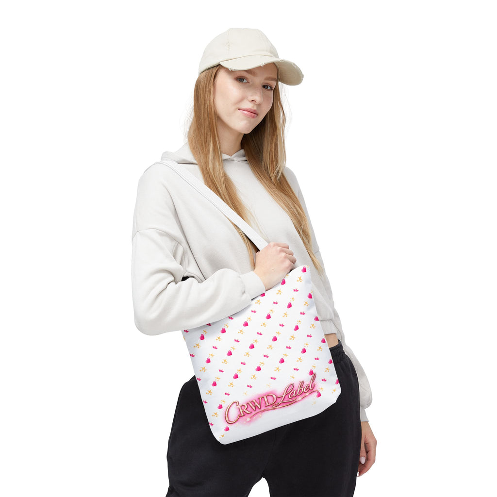 Unbothered Cat Tote Bag – Pink Cute Coffee Cat AOP Tote