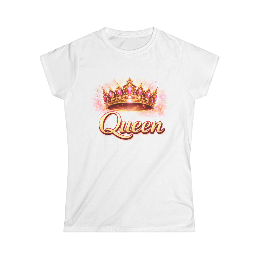Pink & Gold Crown Queen Tee | Women’s Empowerment Main Character Energy