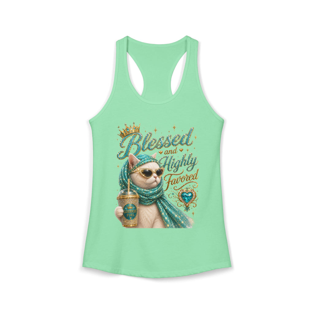 Blessed & Highly Favored Sassy Cat Graphic T