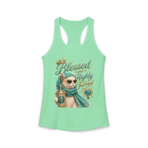 Blessed & Highly Favored Sassy Cat Graphic T