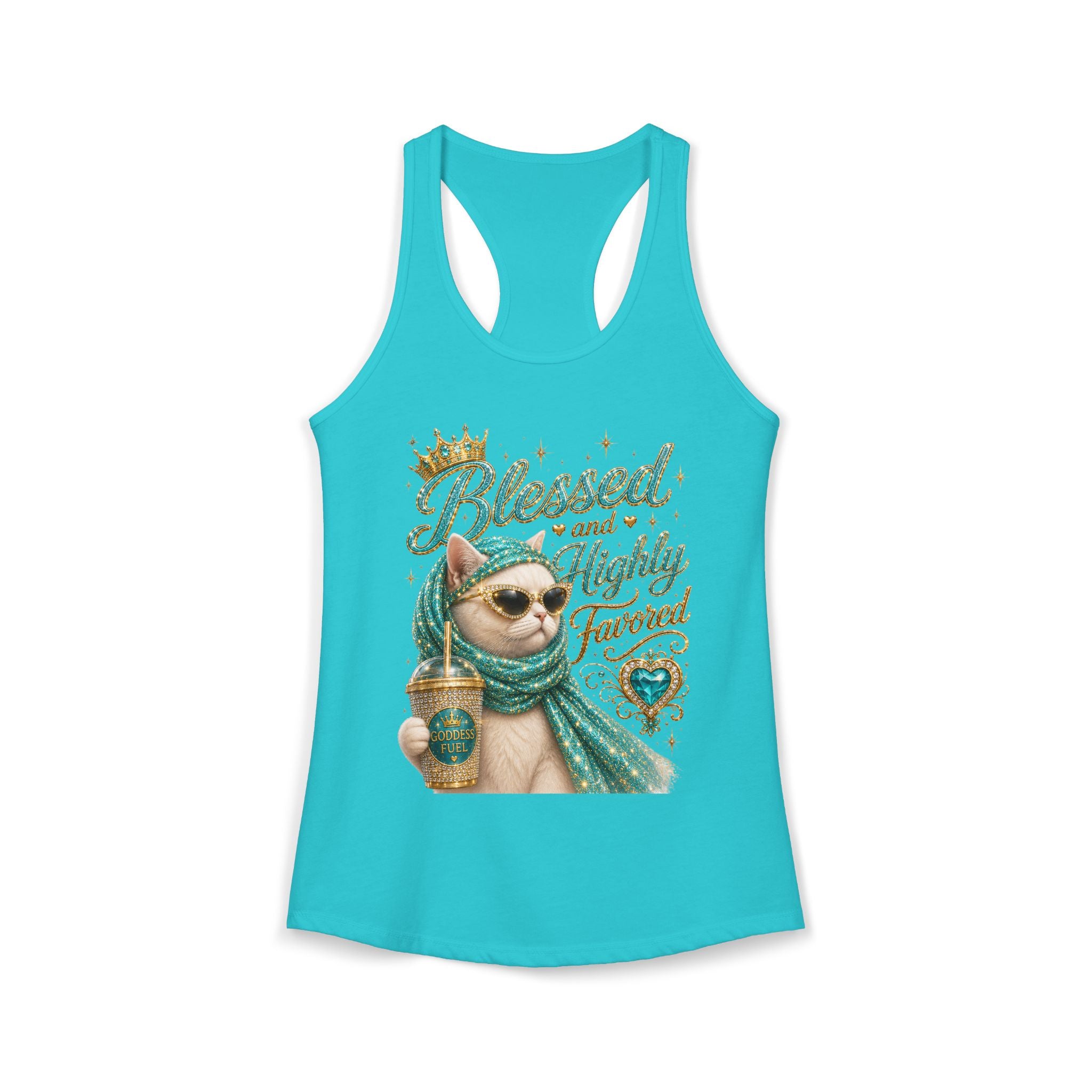 Blessed & Highly Favored Sassy Cat Graphic T